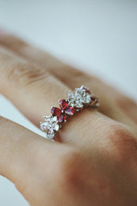 Le Fleur Diamond & Ruby Ring