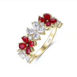 Le Fleur Diamond & Ruby Ring